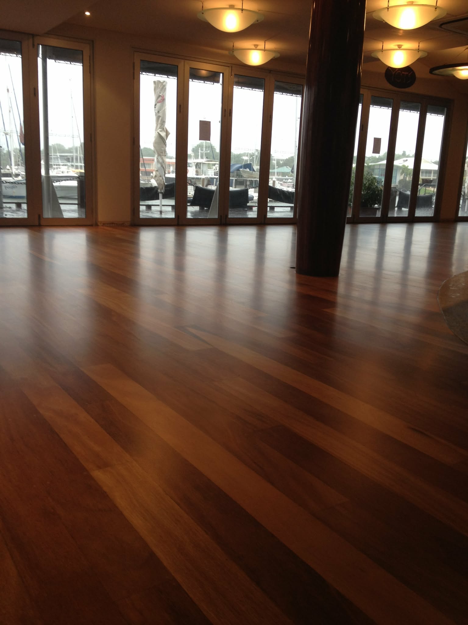 Floor restoration work