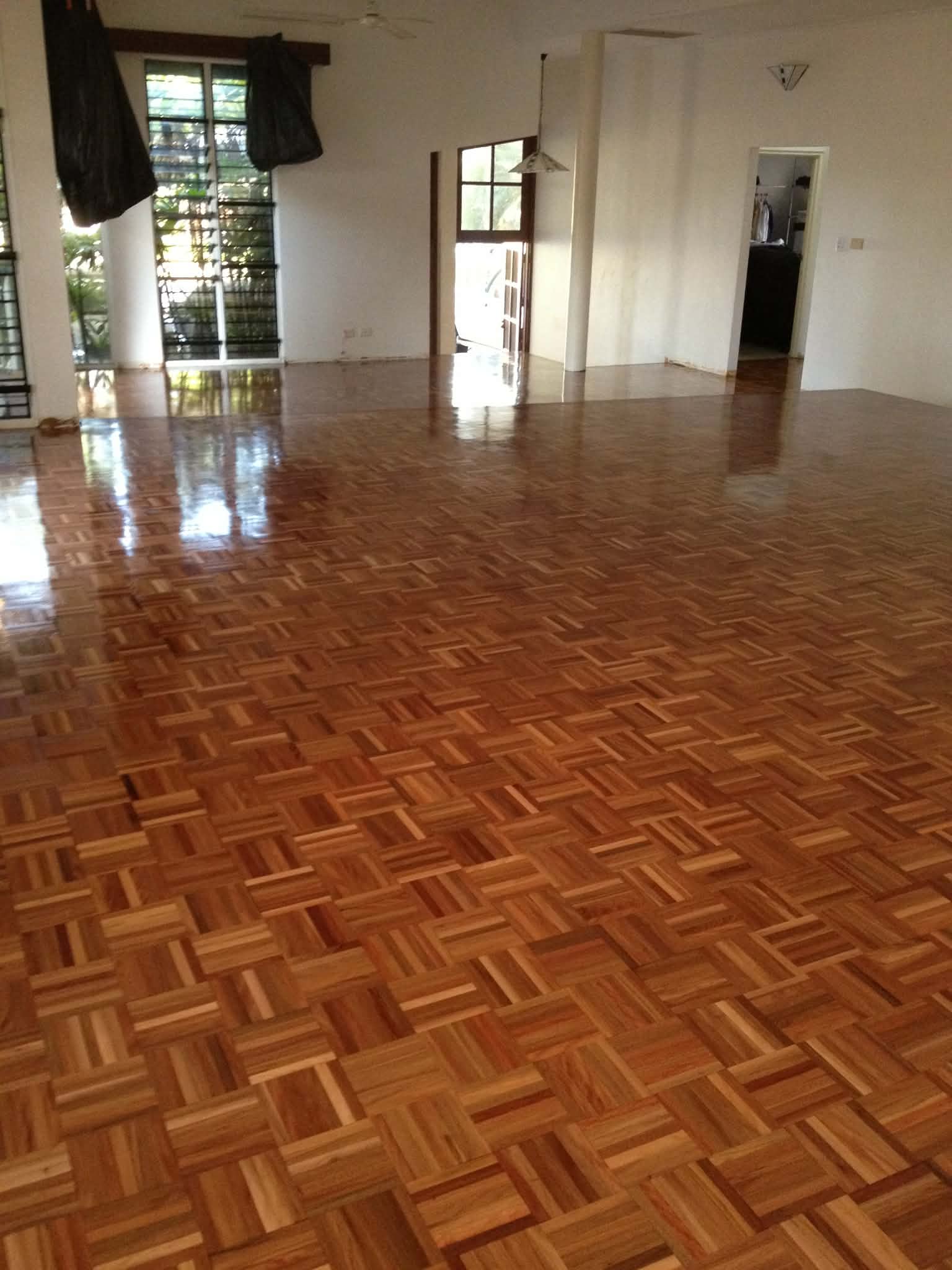 Floor restoration work