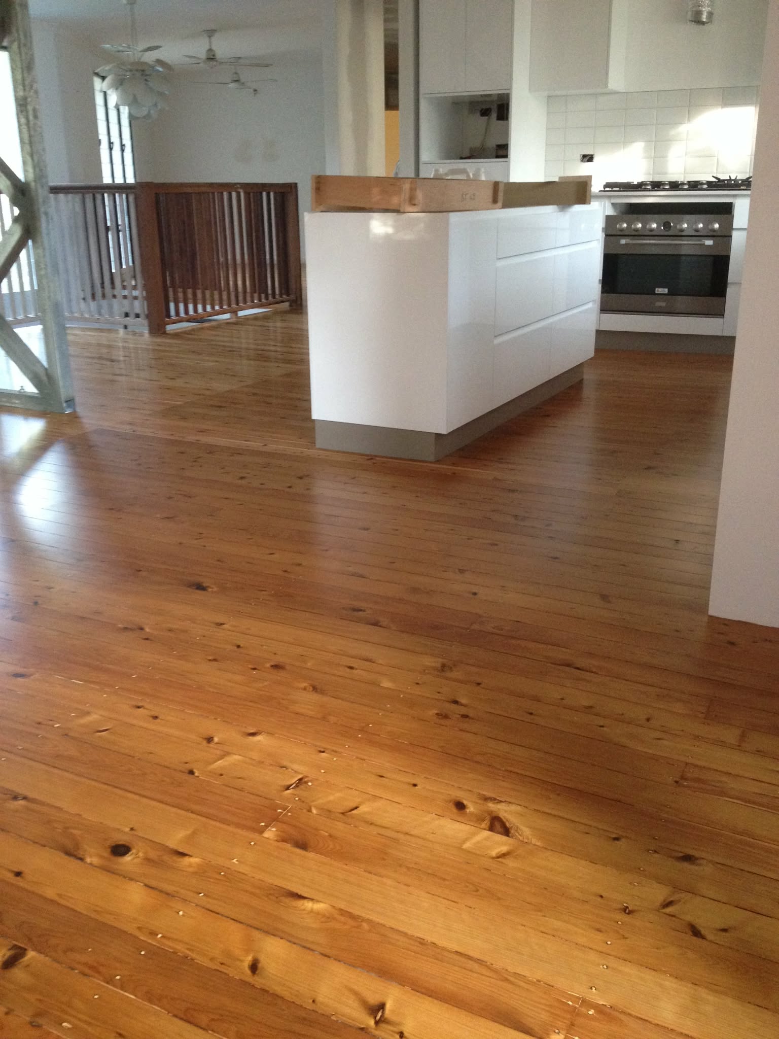Floor restoration work