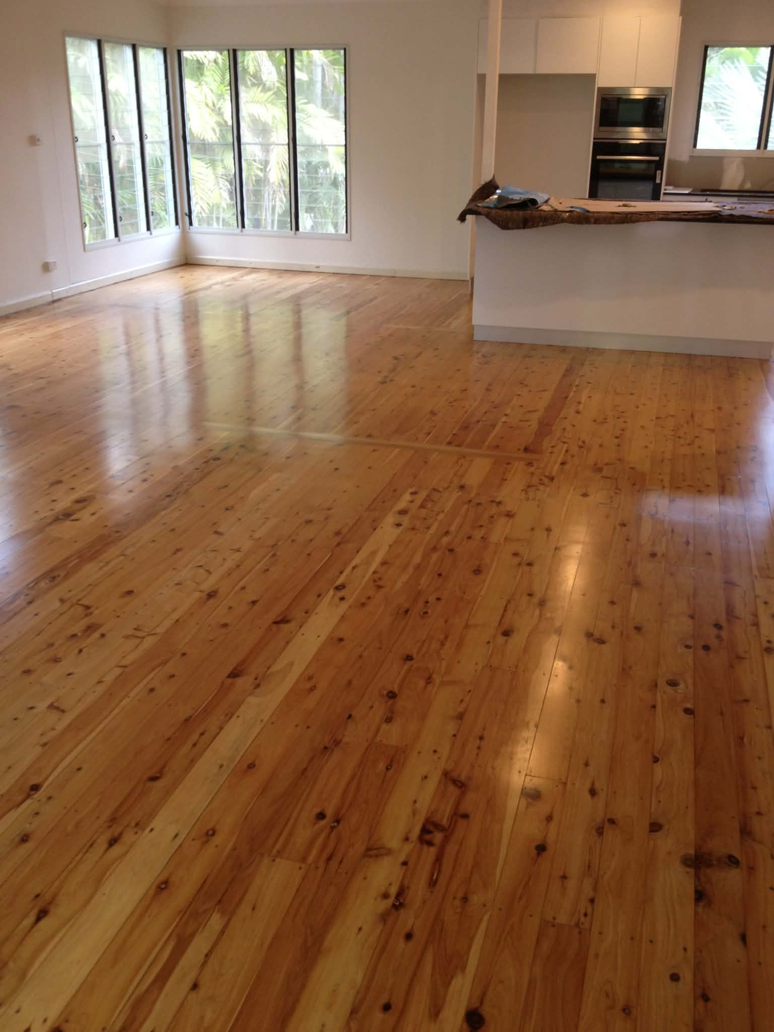 Floor restoration work