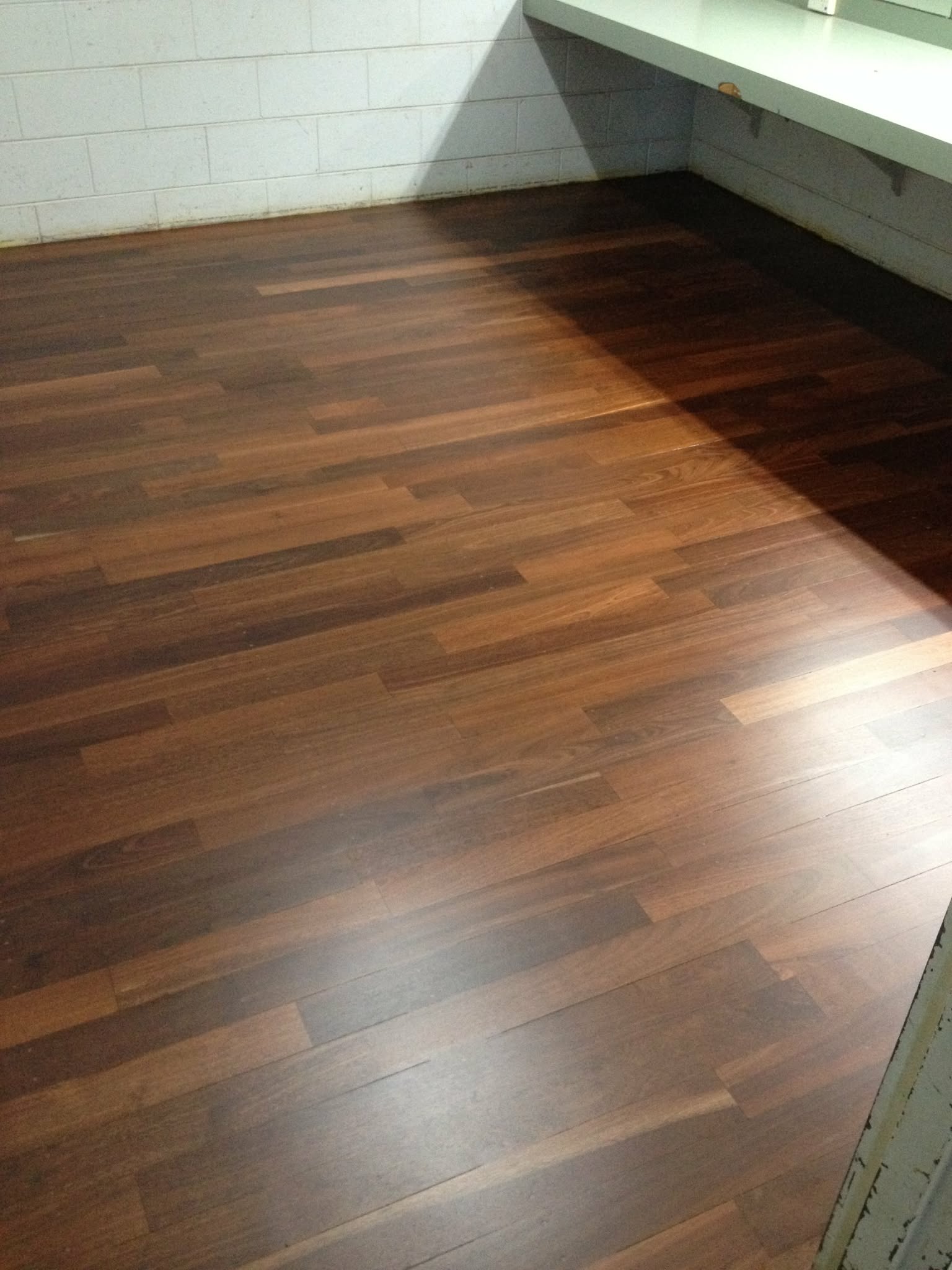 Floor restoration work