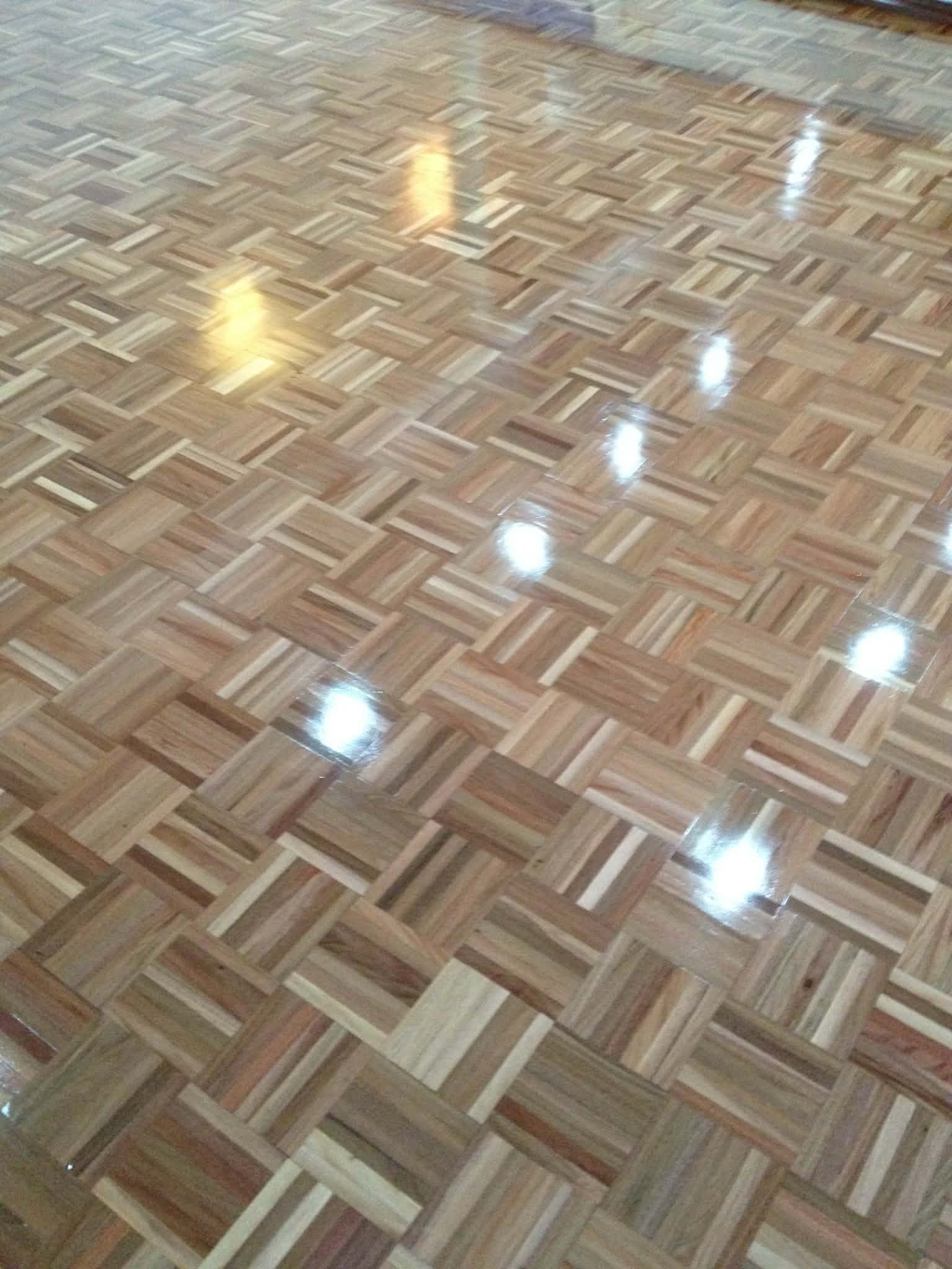 Floor restoration work
